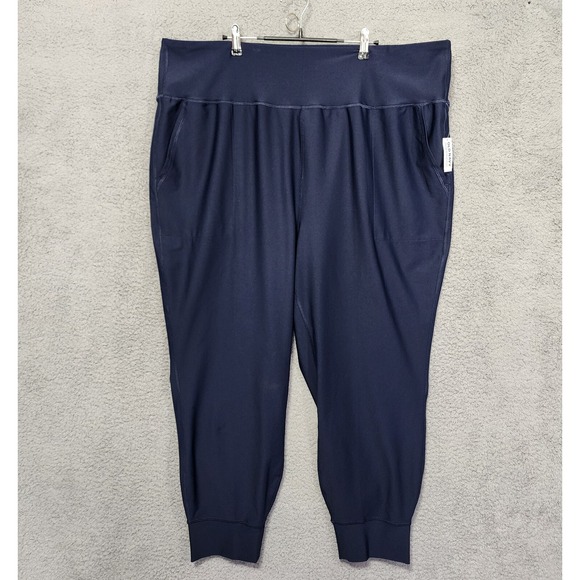 Old Navy Go Dry Powersoft Navy‎ Jogger Light Compression High Waist Size 3X NWT - Picture 1 of 4